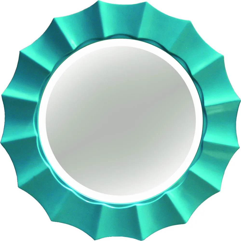 Turquoise Sunshine Mirror from Overstock