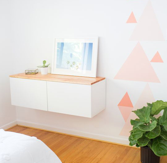 Pink Triangle Wall Decals