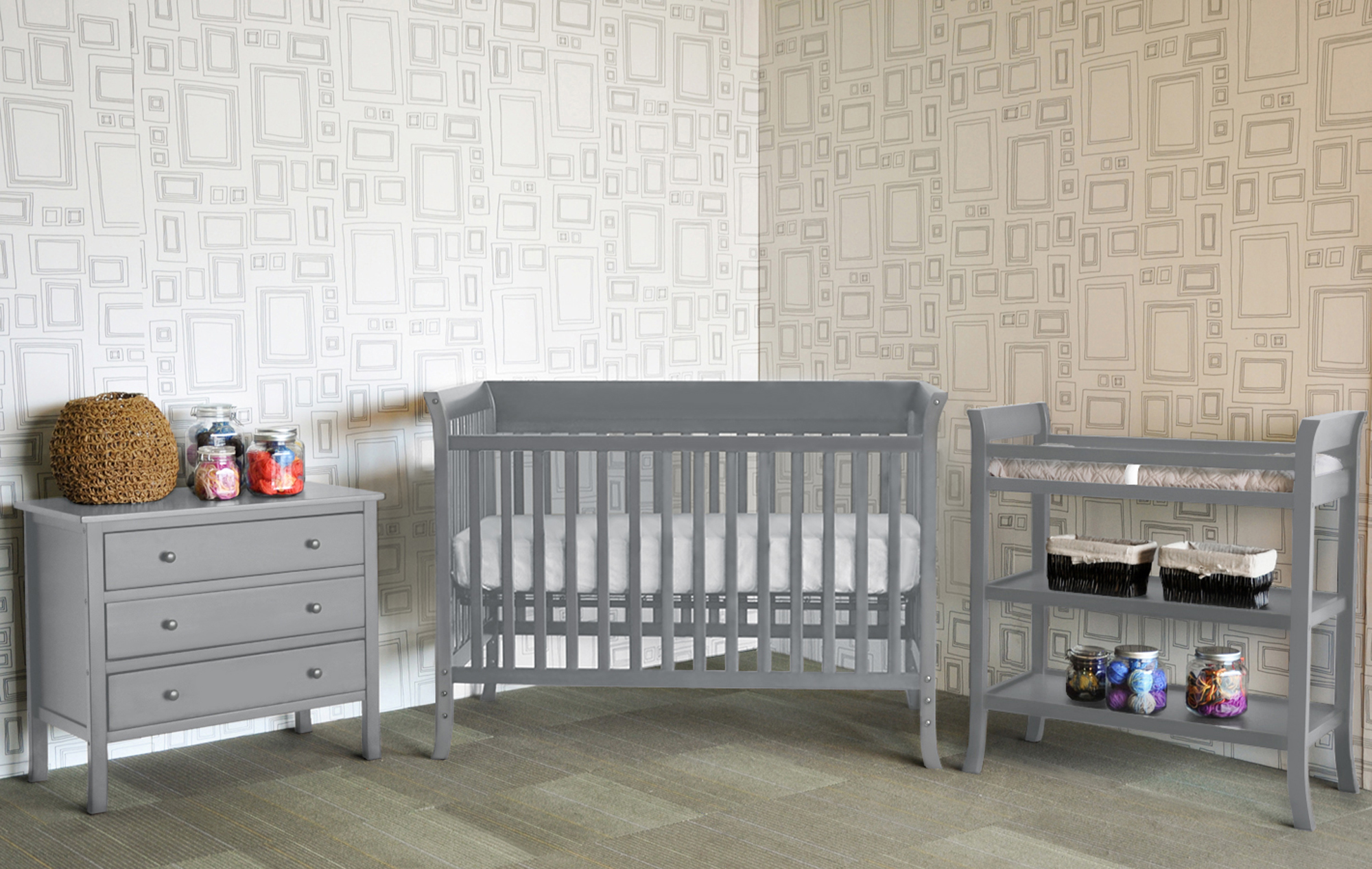 baby cribs with changing table walmart