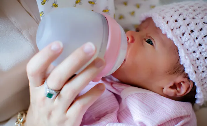 Emmy with Bottle