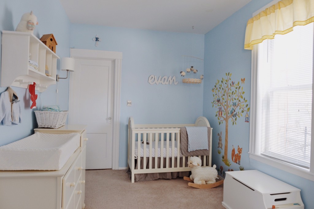 Light Blue Woodland-Themed Boys Nursery - Project Nursery