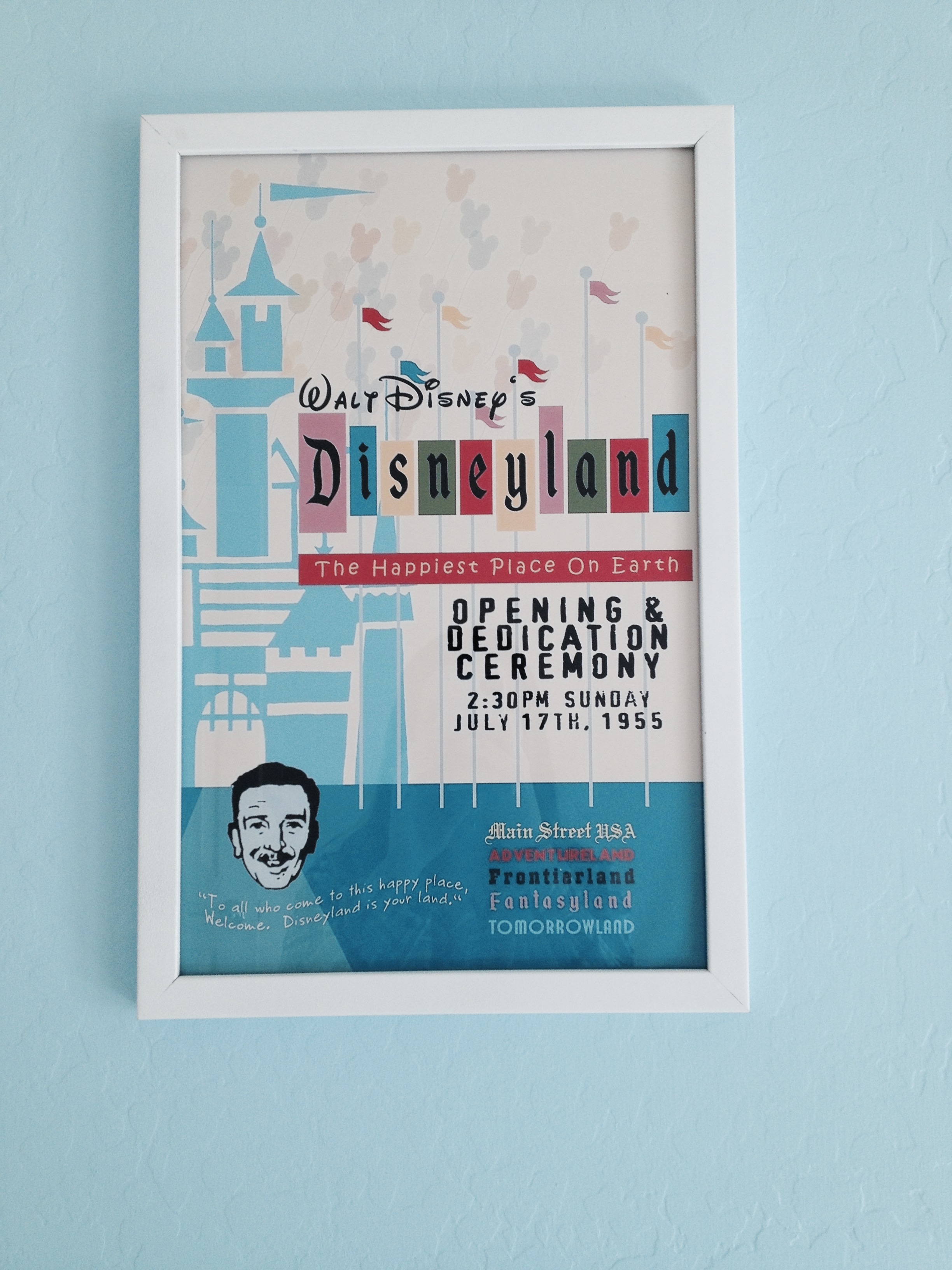 Disneyland Opening Day poster