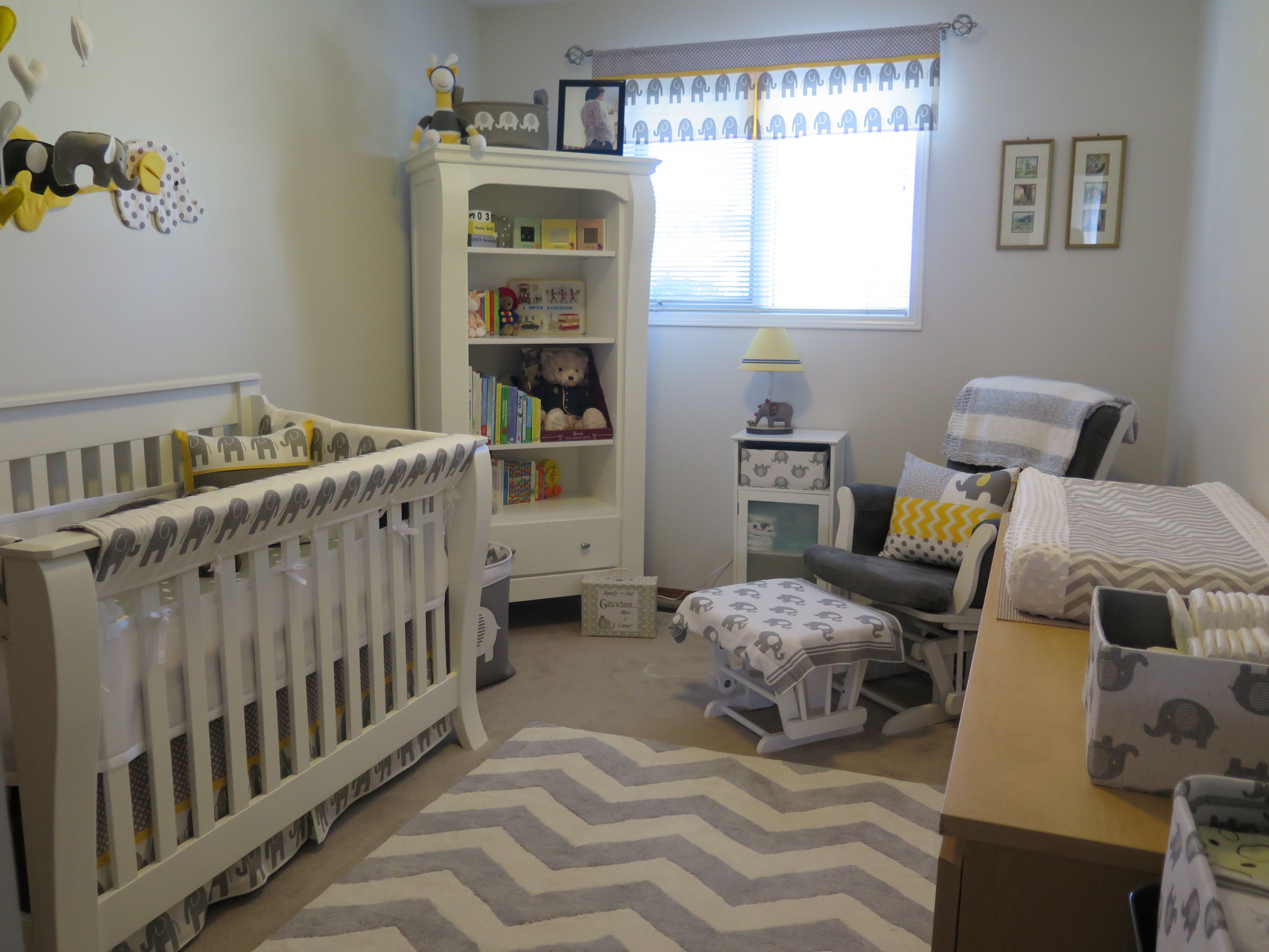 Gray and White Chevron Gender Neutral Nursery - Project Nursery