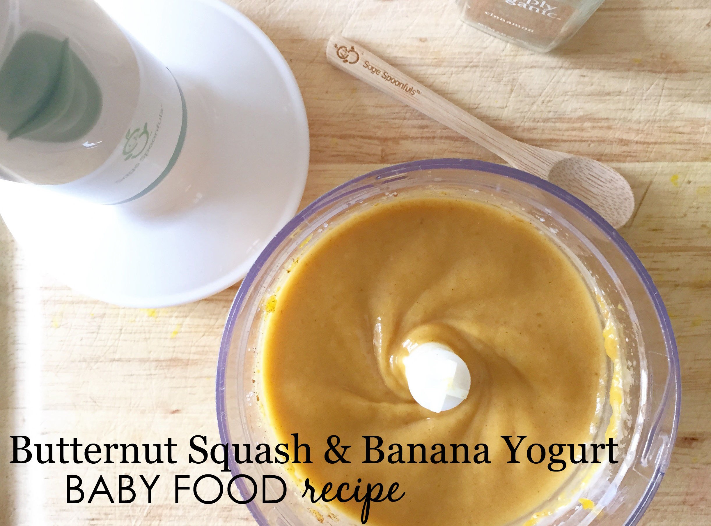 Squash and Banana Yogurt Baby Food Recipe - Project Nursery