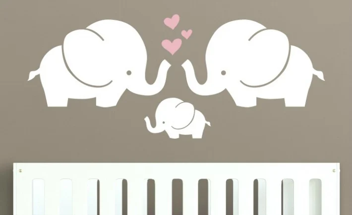 Elephant Nursery Wall Decal from Decal Lab