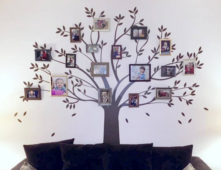 Family Photo Tree Wall Decal from Decal Lab