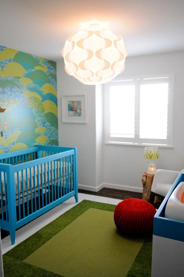 Bahama Blue Newport Cottages Crib in Boy's Nursery - Project Nursery