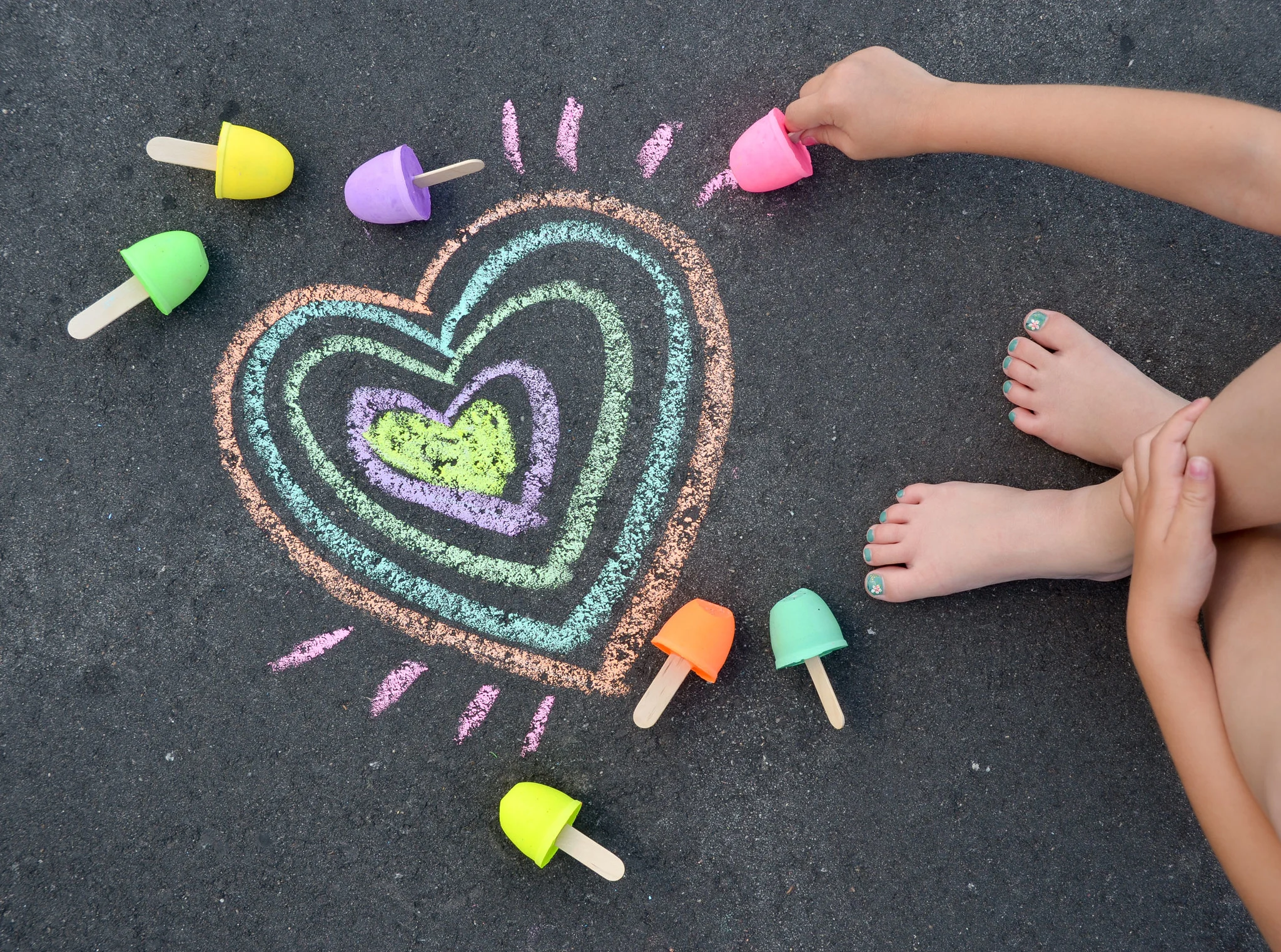 Kids Chalk/Sidewalk Chalk/Personalized Chalk Bucket