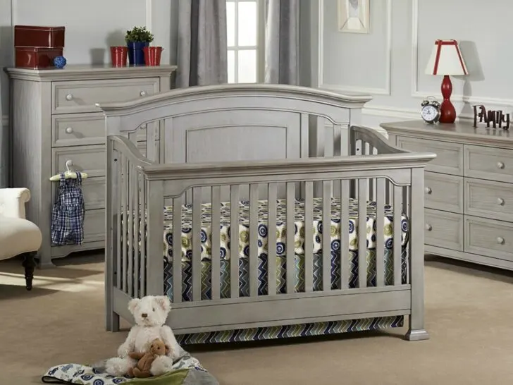Medford Crib in Vintage Gray from Munire Baby Furniture