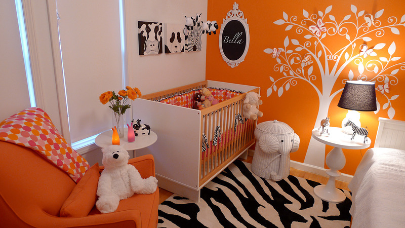 Orange, White and Black Animal Nursery - Project Nursery
