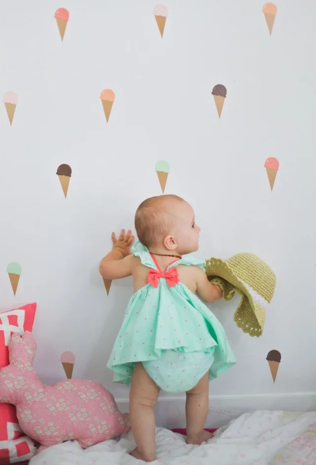 Ice Cream Cone Wall Decals from Urban Walls