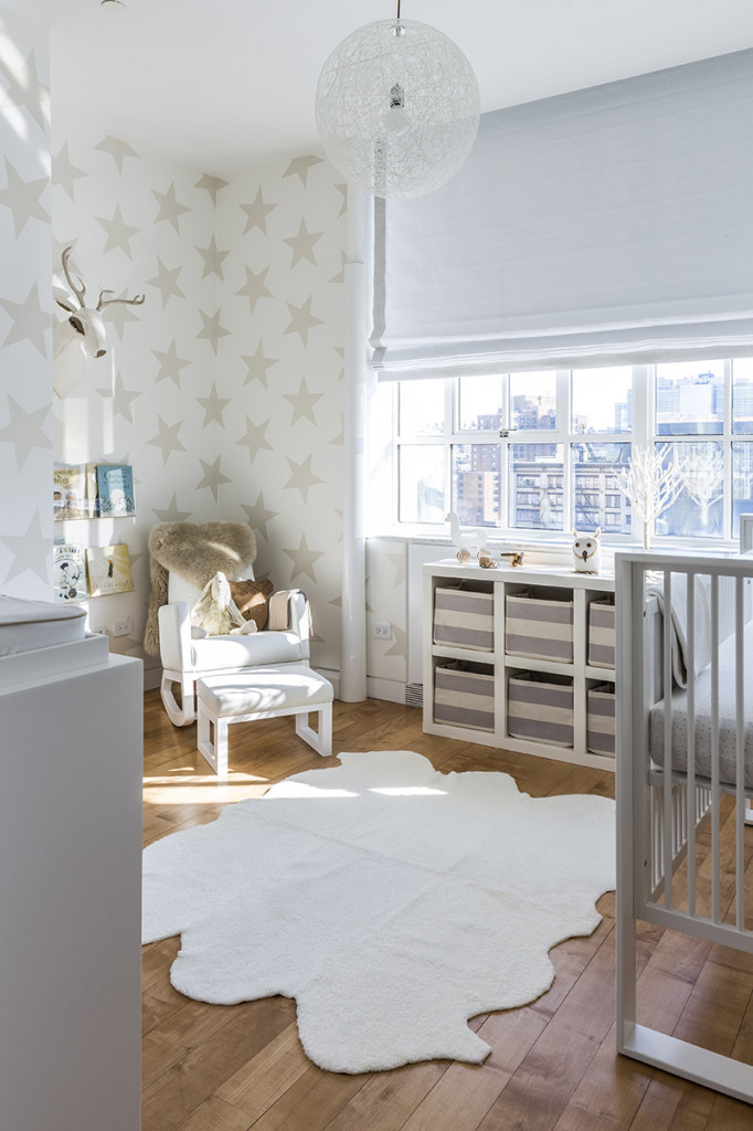 Neutral Nursery with Star Wallpaper - Project Nursery