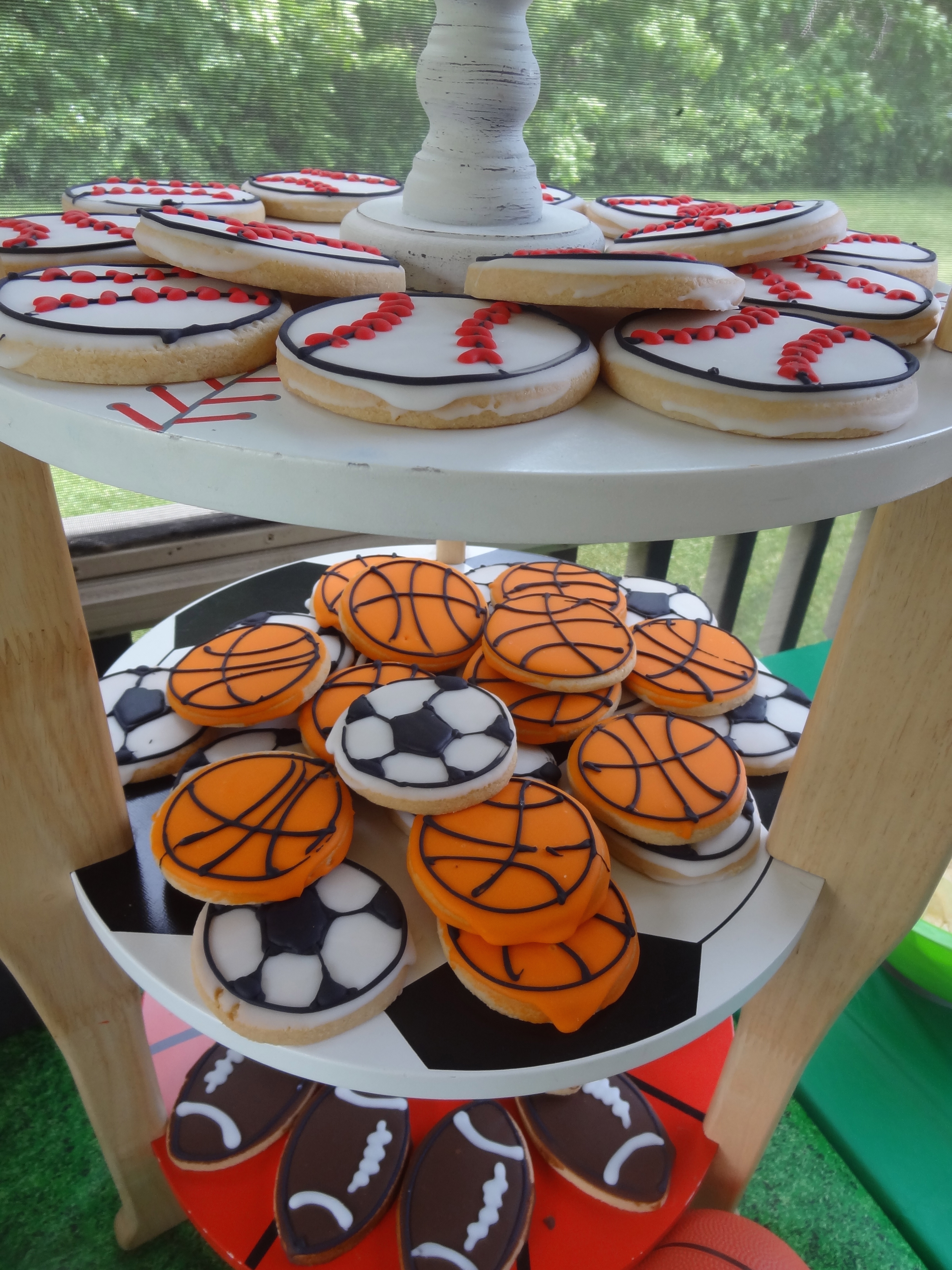 Sports Theme Birthday Cookies