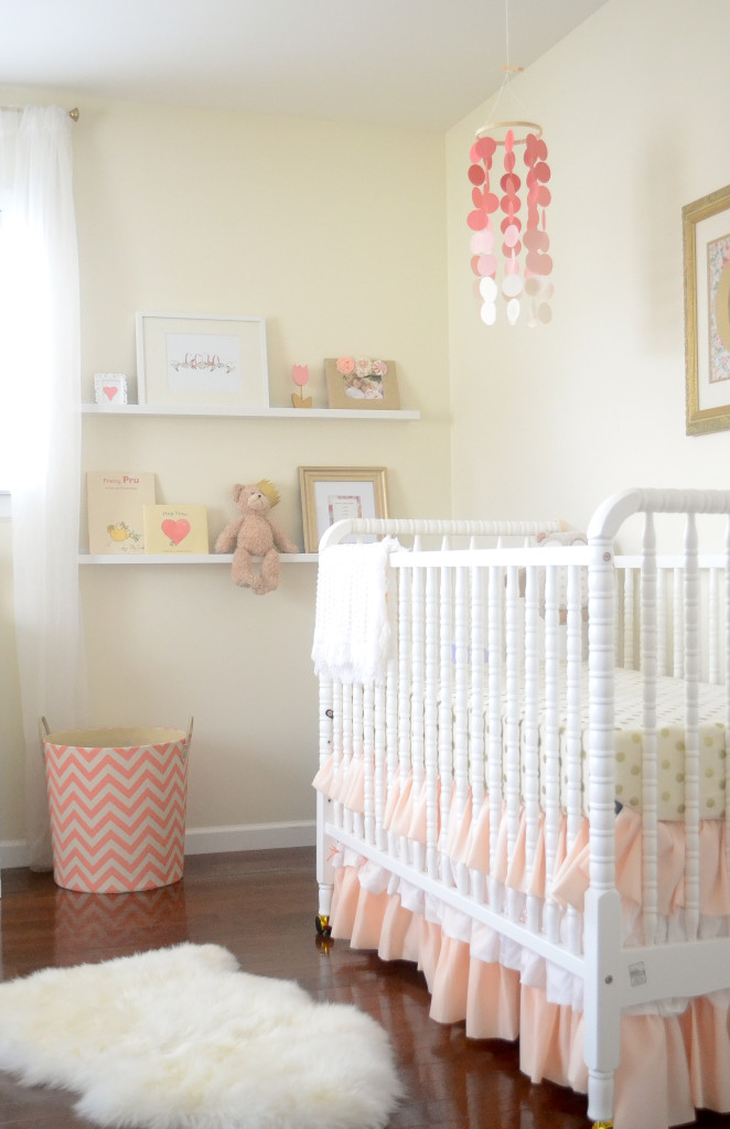 light pink baby room