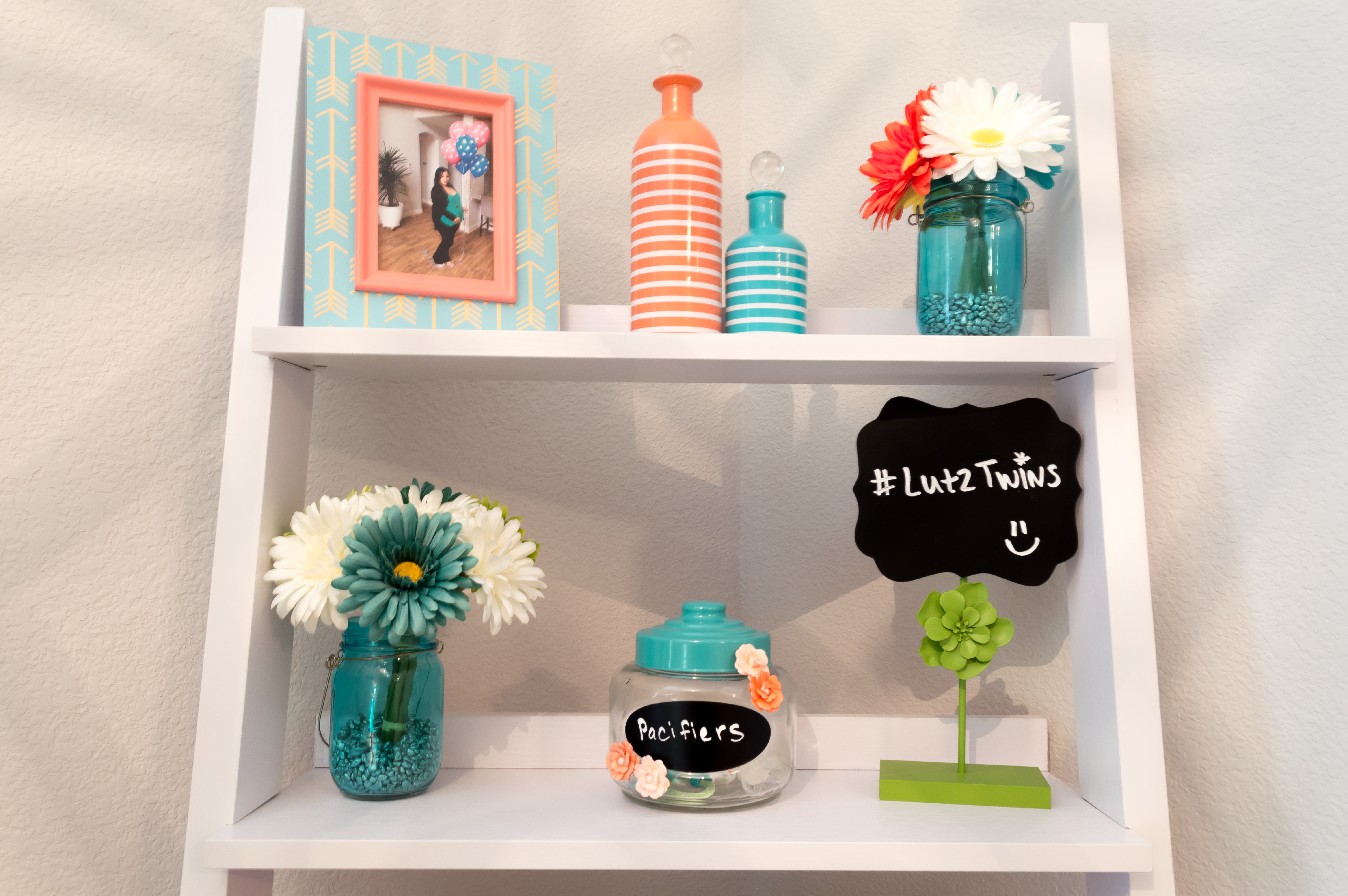 Teal and Orange Nursery Accents