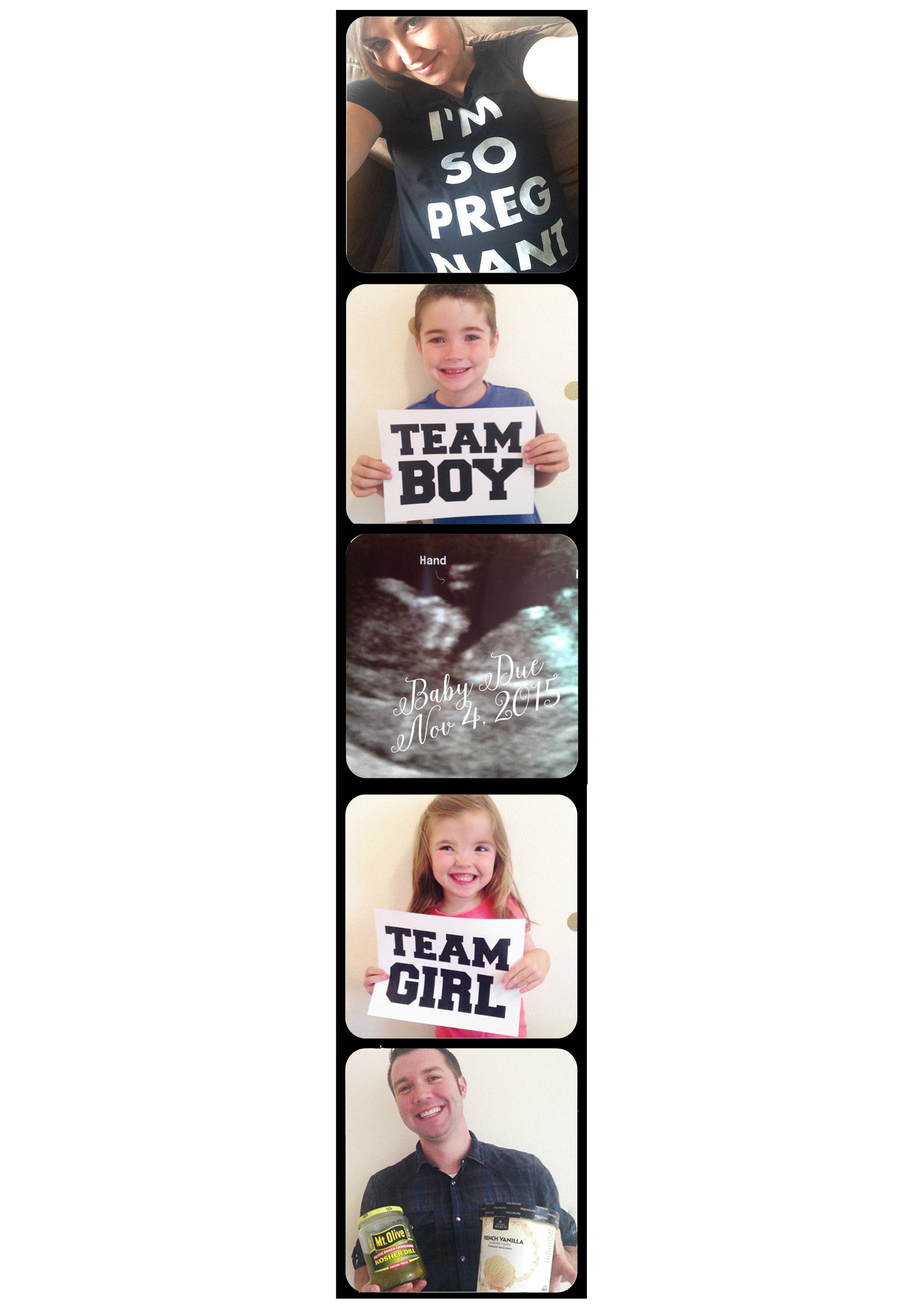 DIY Film Strip Pregnancy Announcement