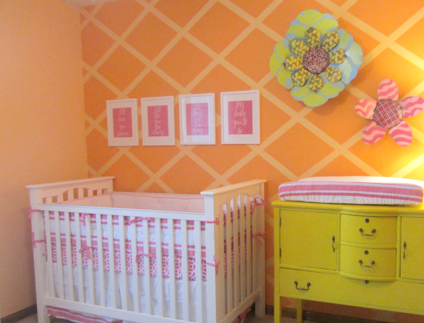 Orange and Pink Nursery - Project Nursery
