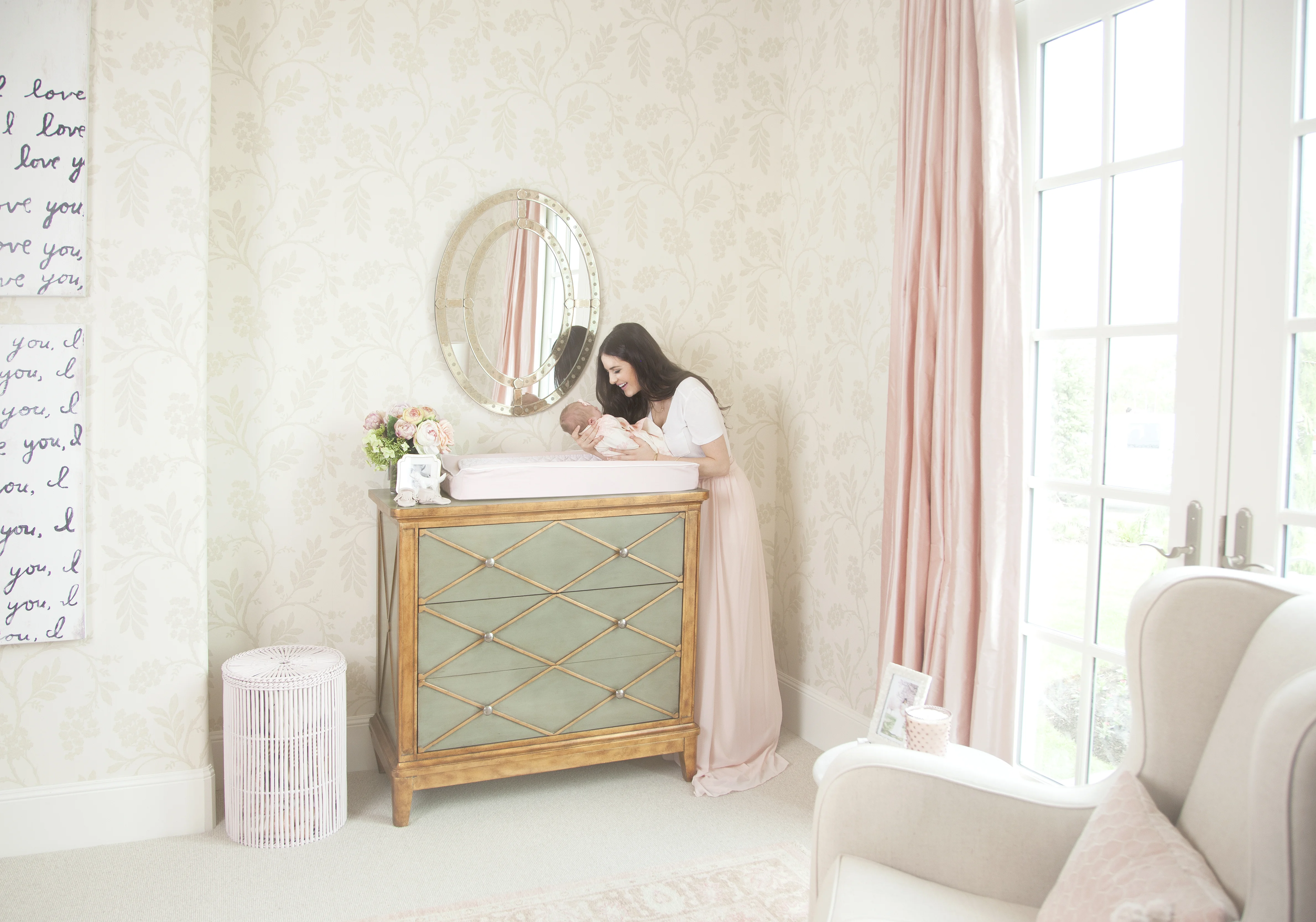 Rachel Parcell Pink Peonies Nursery