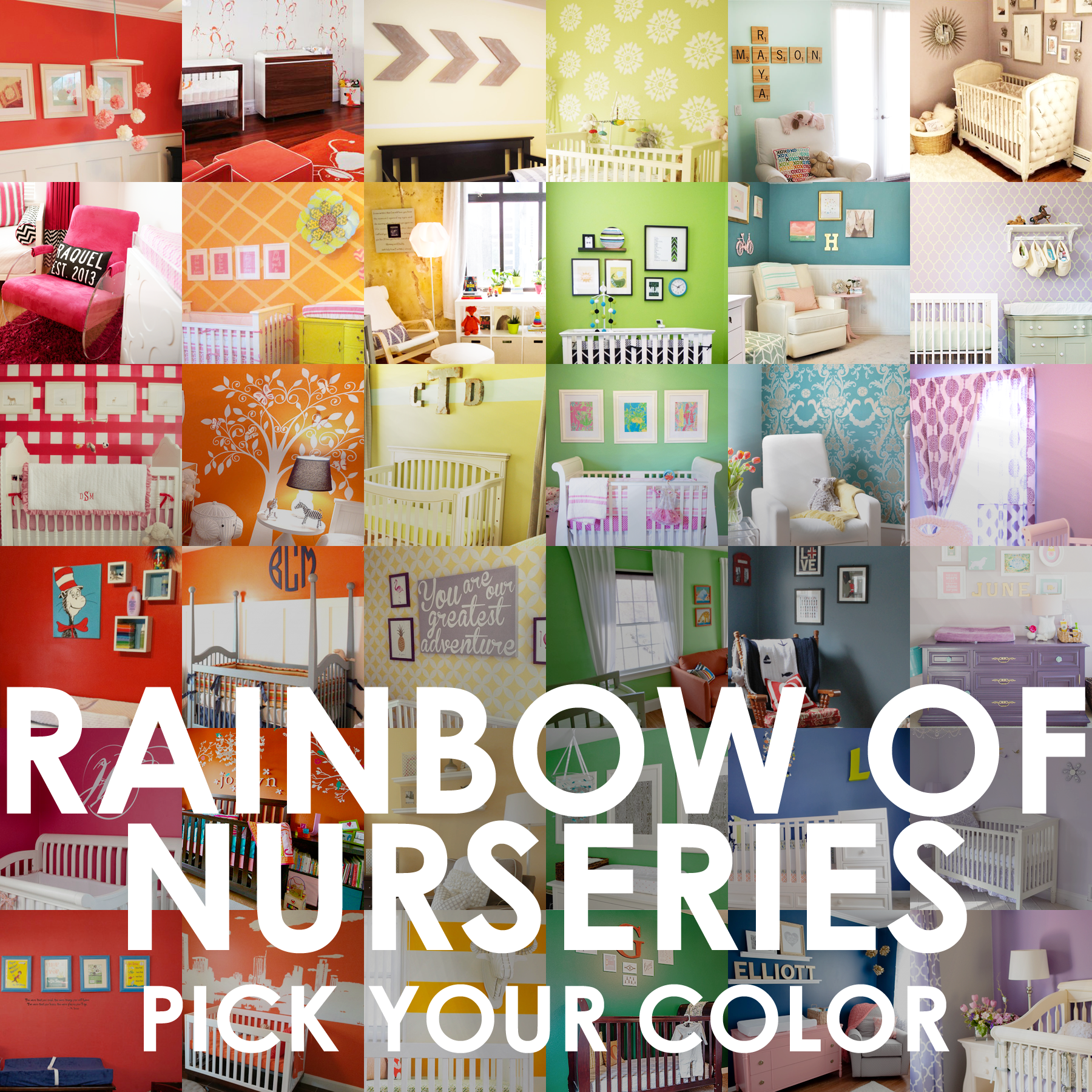 Rainbow of Nursery Colors - Project Nursery