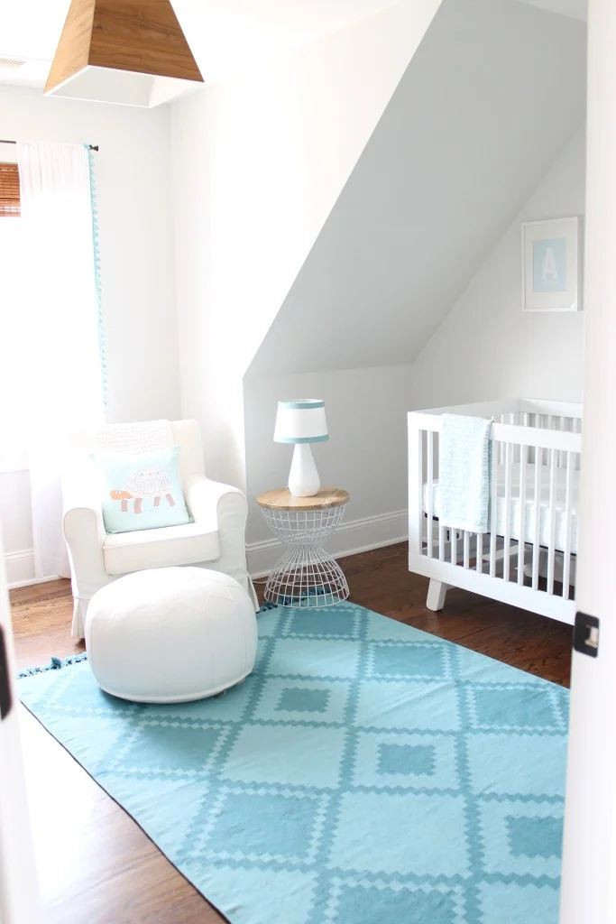 Blue and White Ocean-Inspired Nursery - Project Nursery