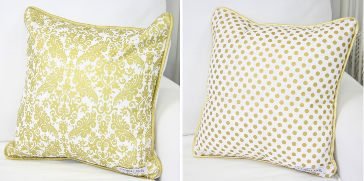 Gold Pillow Covers from Caden Lane