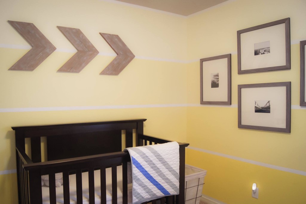 Yellow Ombre Wall in Nursery - Project Nursery
