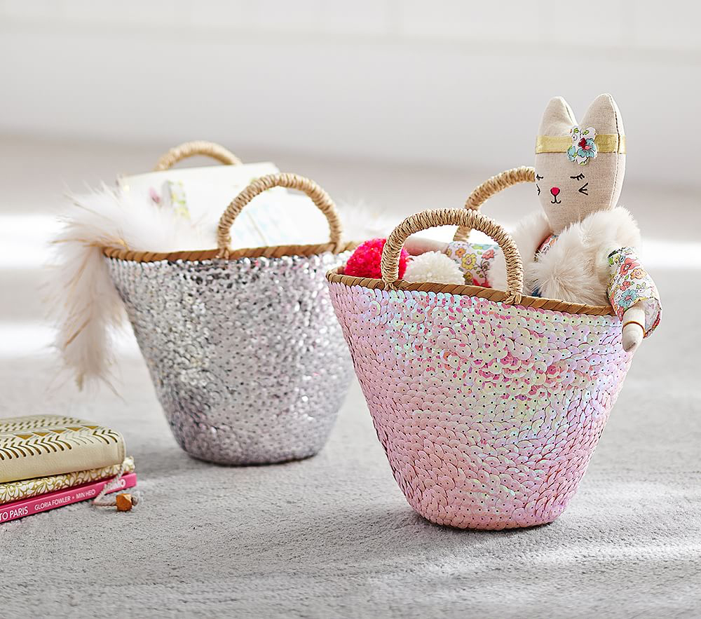 Jenni Kayne Sequin Baskets from Pottery Barn Kids