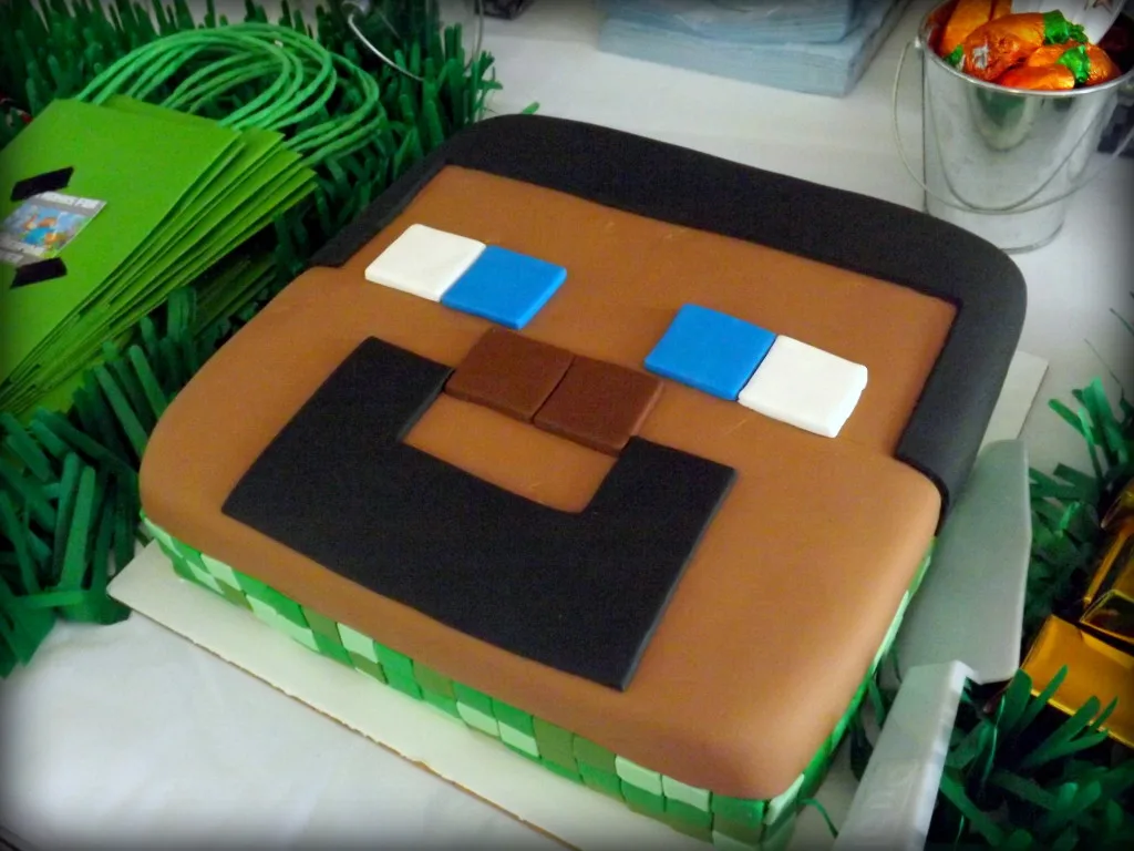 Minecraft Birthday Cake - Project Junior