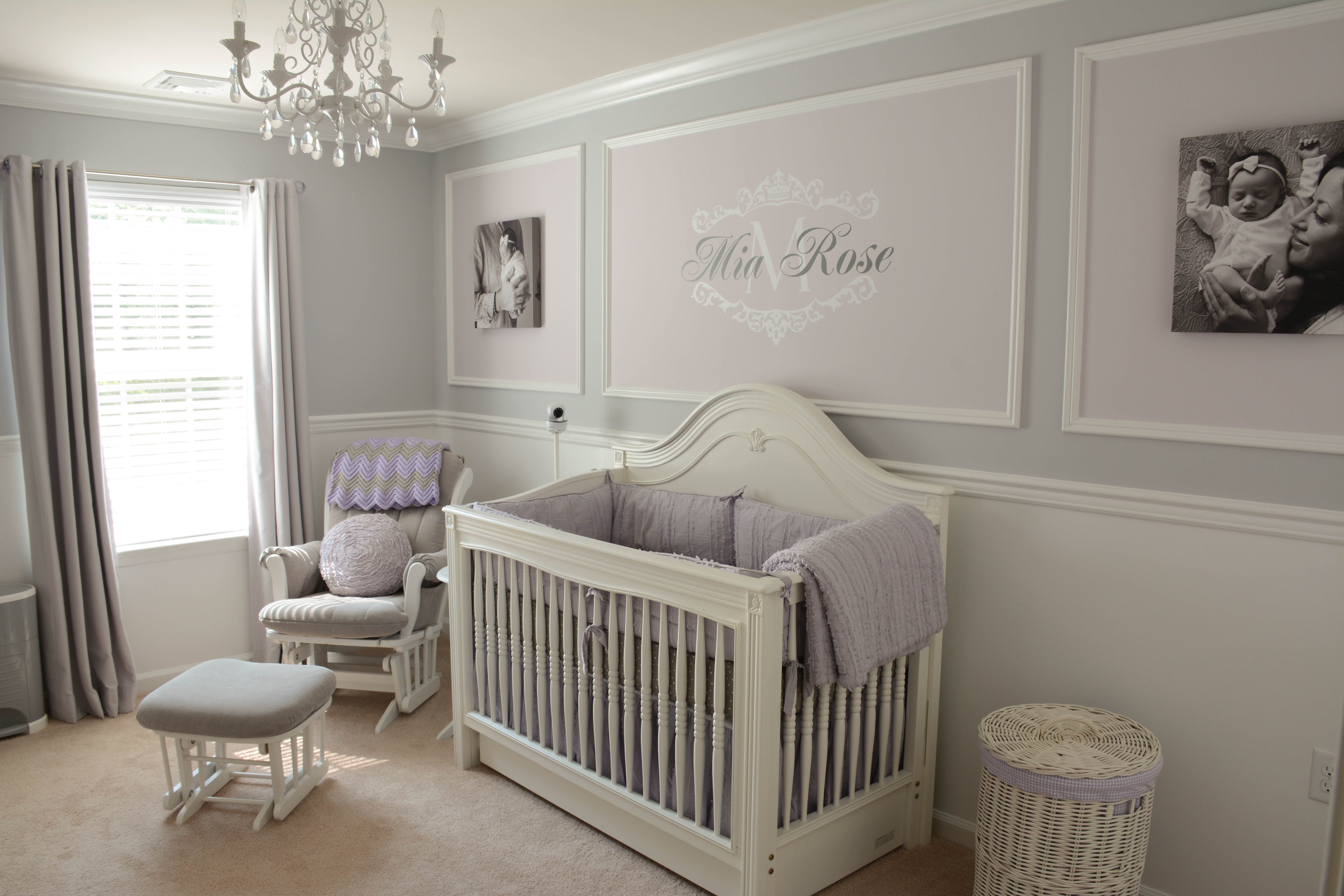 Modern Gray Baby Nursery for Simple Design