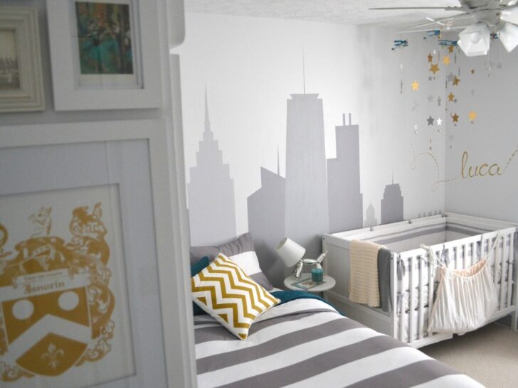 Modern Gray and Yellow Nursery by YouthfulNest