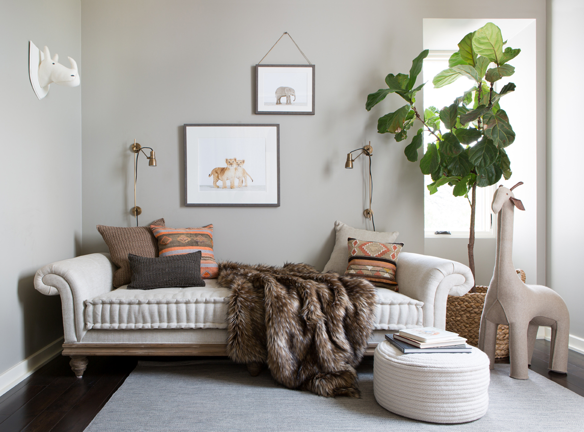 modern safari nursery decor