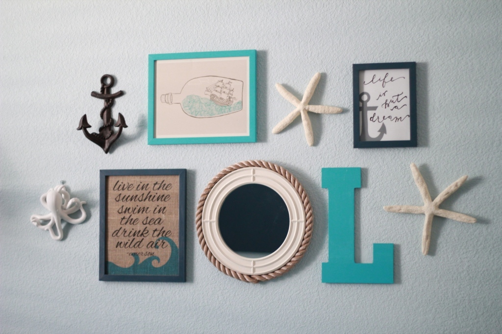 Nautical Themed Nursery Gallery Wall - Project Nursery