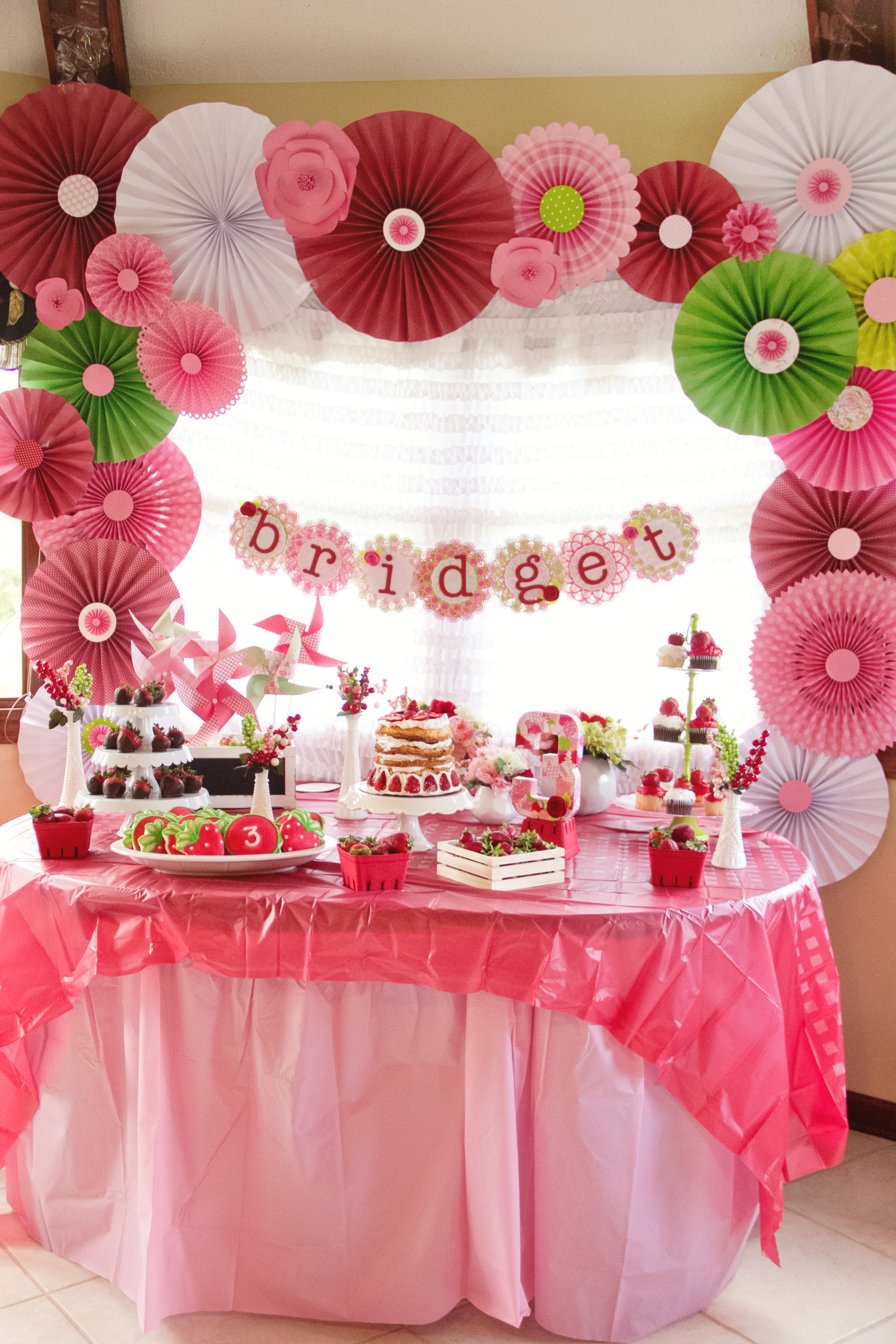 Strawberry Shortcake Inspired Birthday Party