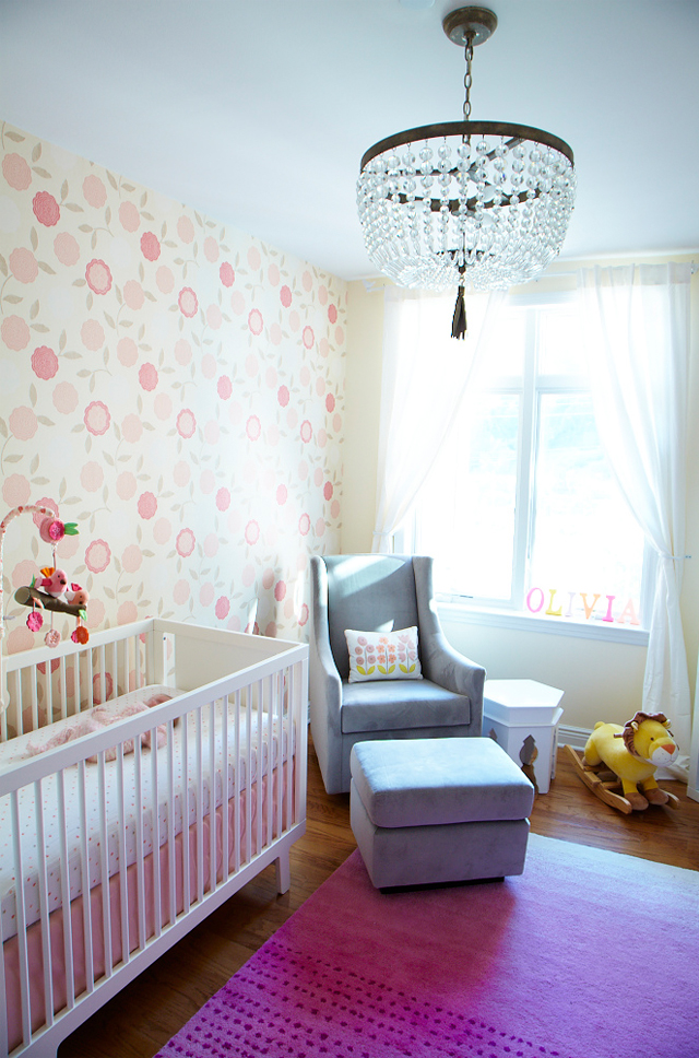 Modern, Clean and Girly Nursery