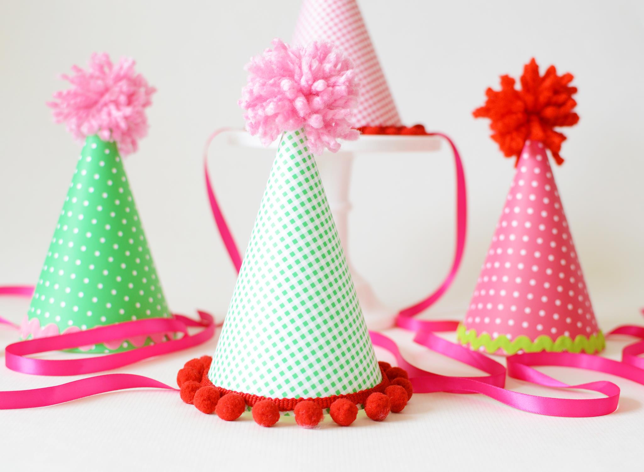 DIY Watermelon Party Hats