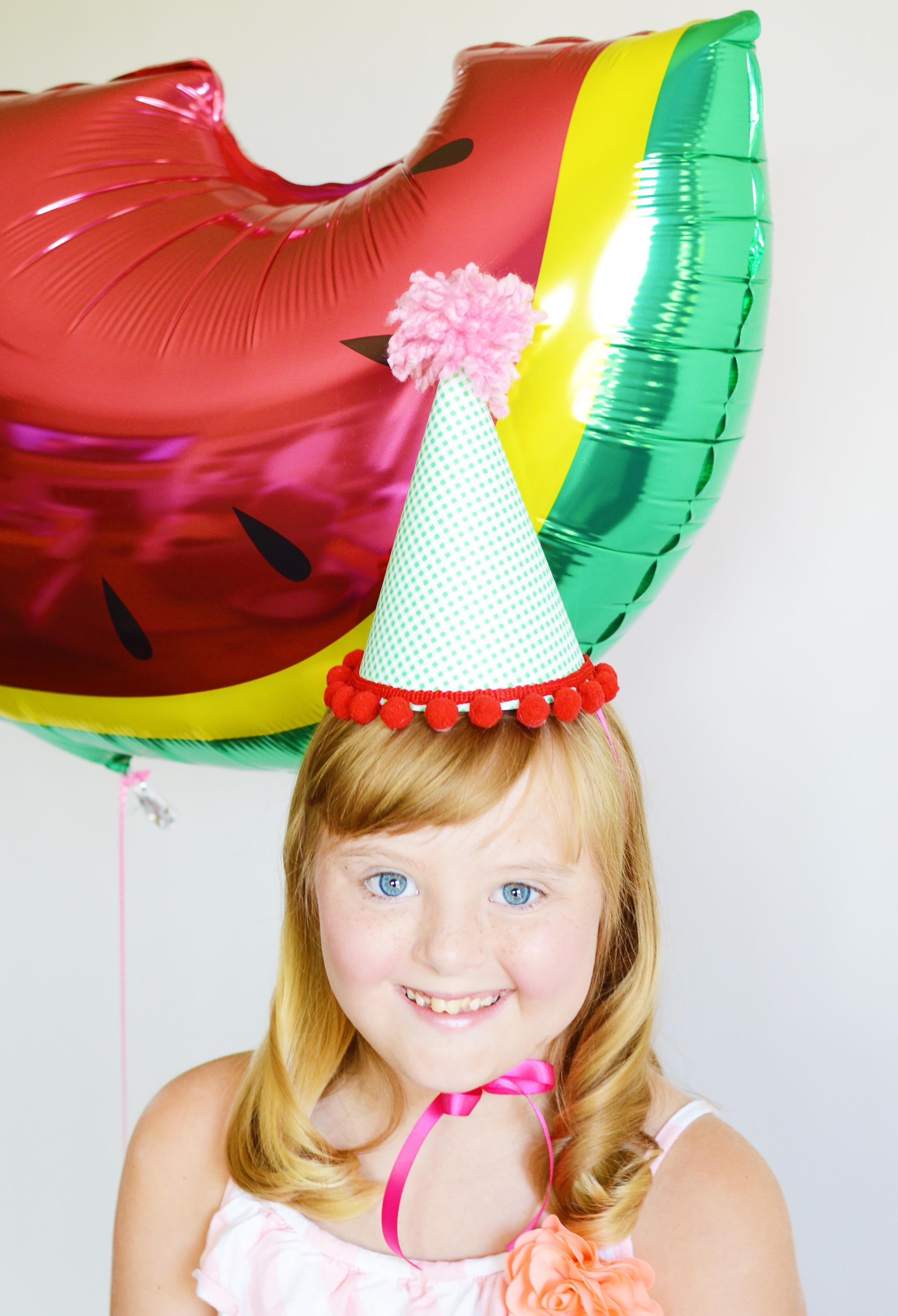 DIY Watermelon Party Hats