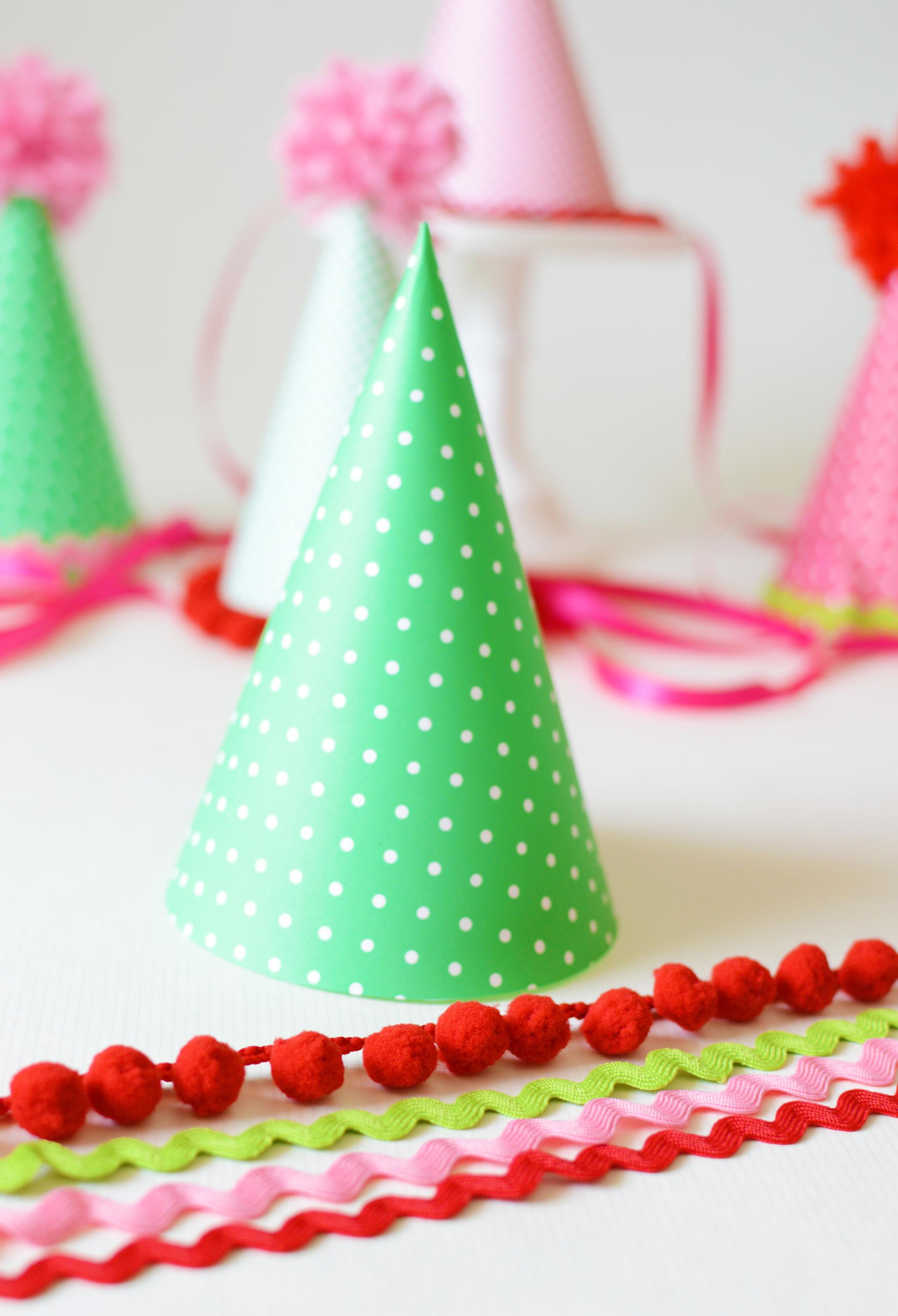 DIY Watermelon Party Hats