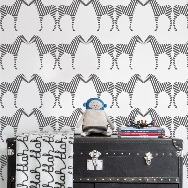 Zebra Wallpaper - The Project Nursery Shop