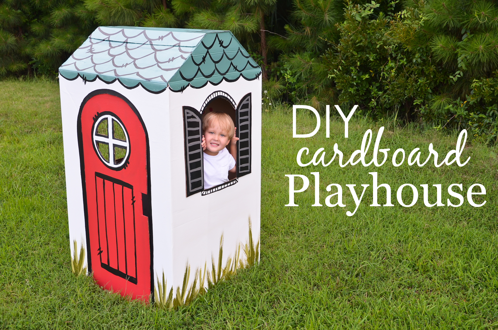 Diy Cardboard Box Playhouse Project Nursery