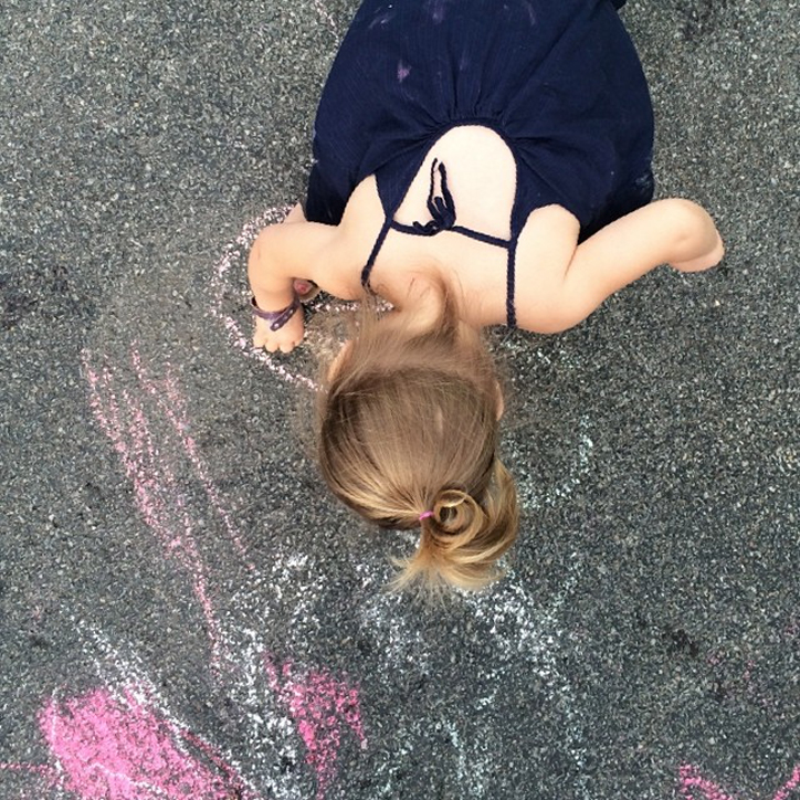 Toddler Chalk Art