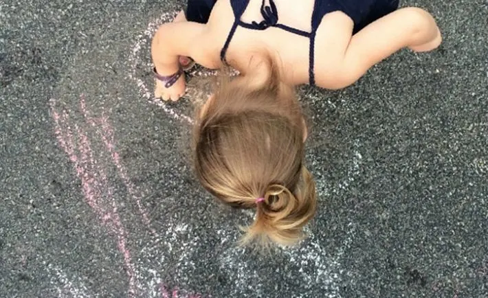 Toddler Chalk Art