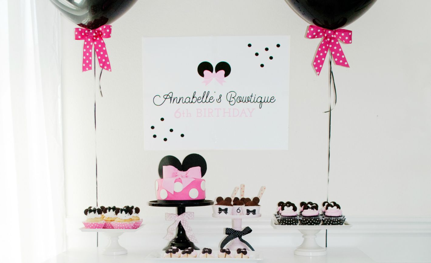 Minnie Mouse Bowtique Birthday Party Project Nursery