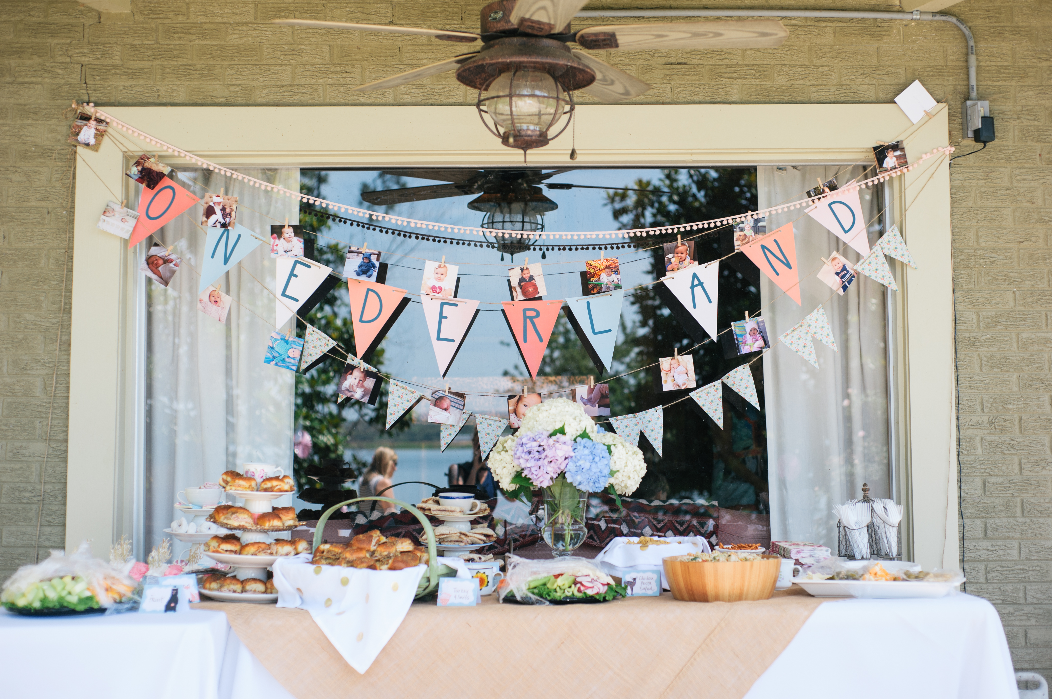 Modern Alice in Wonderland First Birthday Party