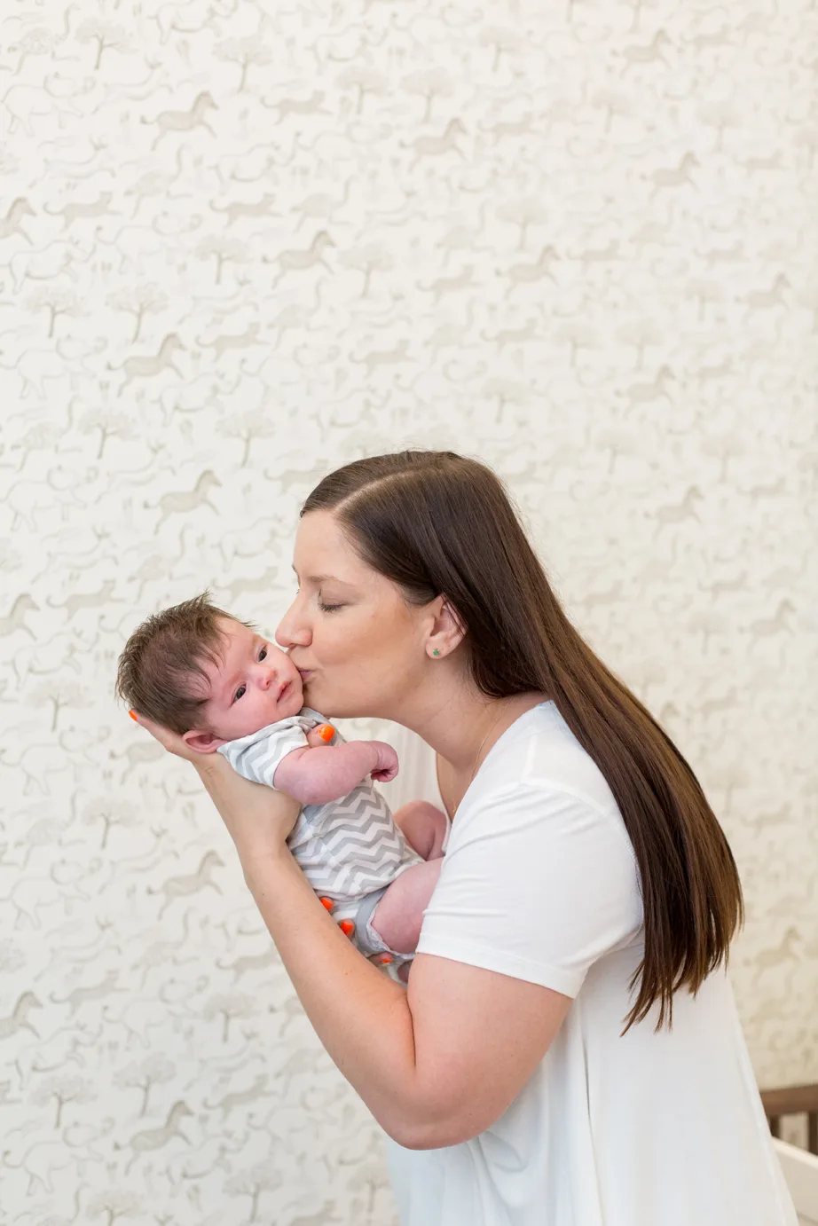 Nursery with Safari Wallpaper