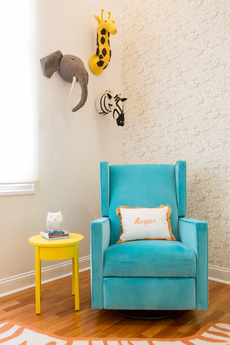 Gender Neutral Nursery with Pops of Color
