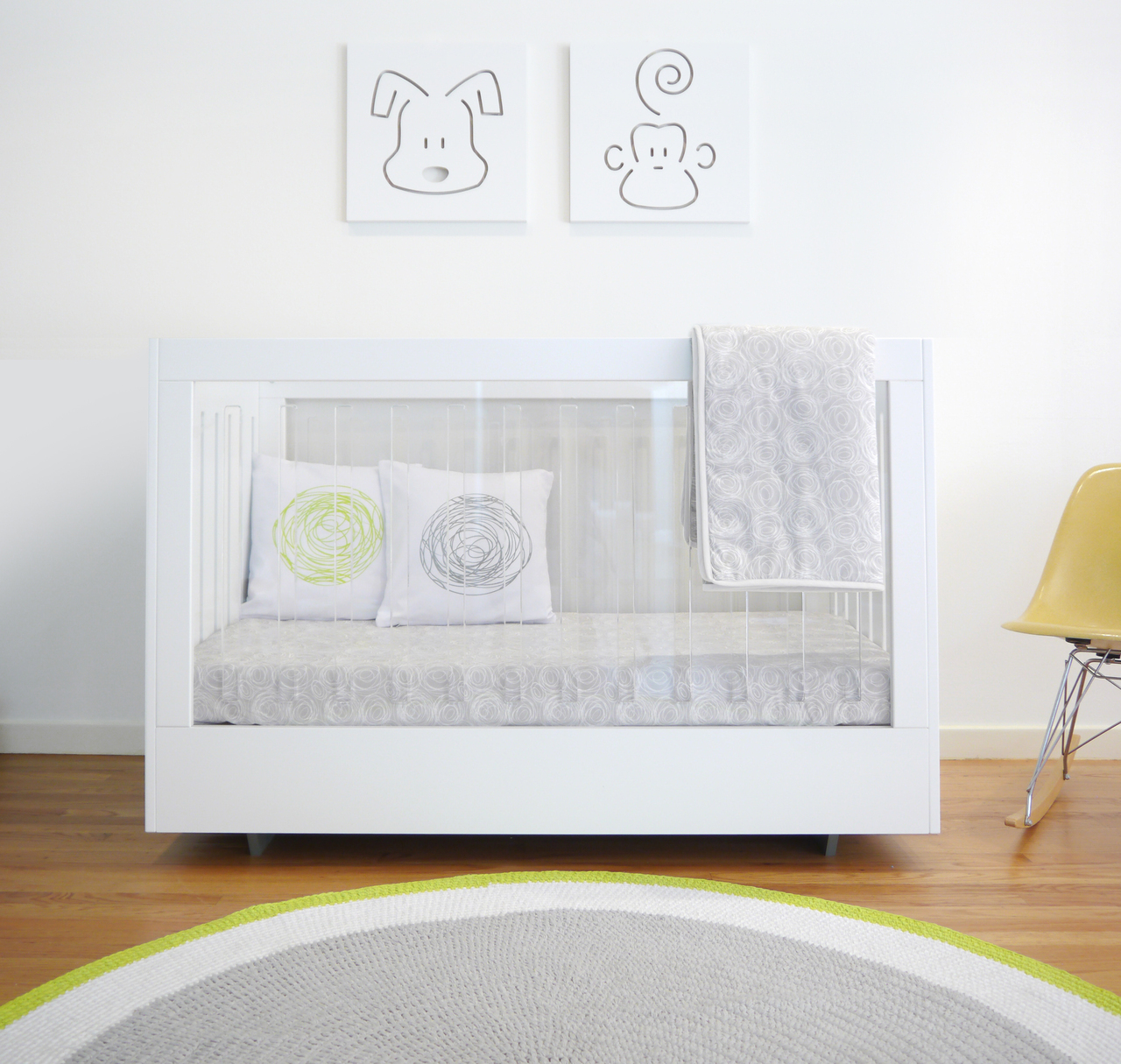 lucite changing table topper