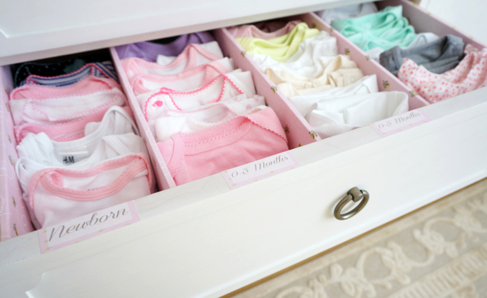 Baby Clothes Organization - Project Nursery