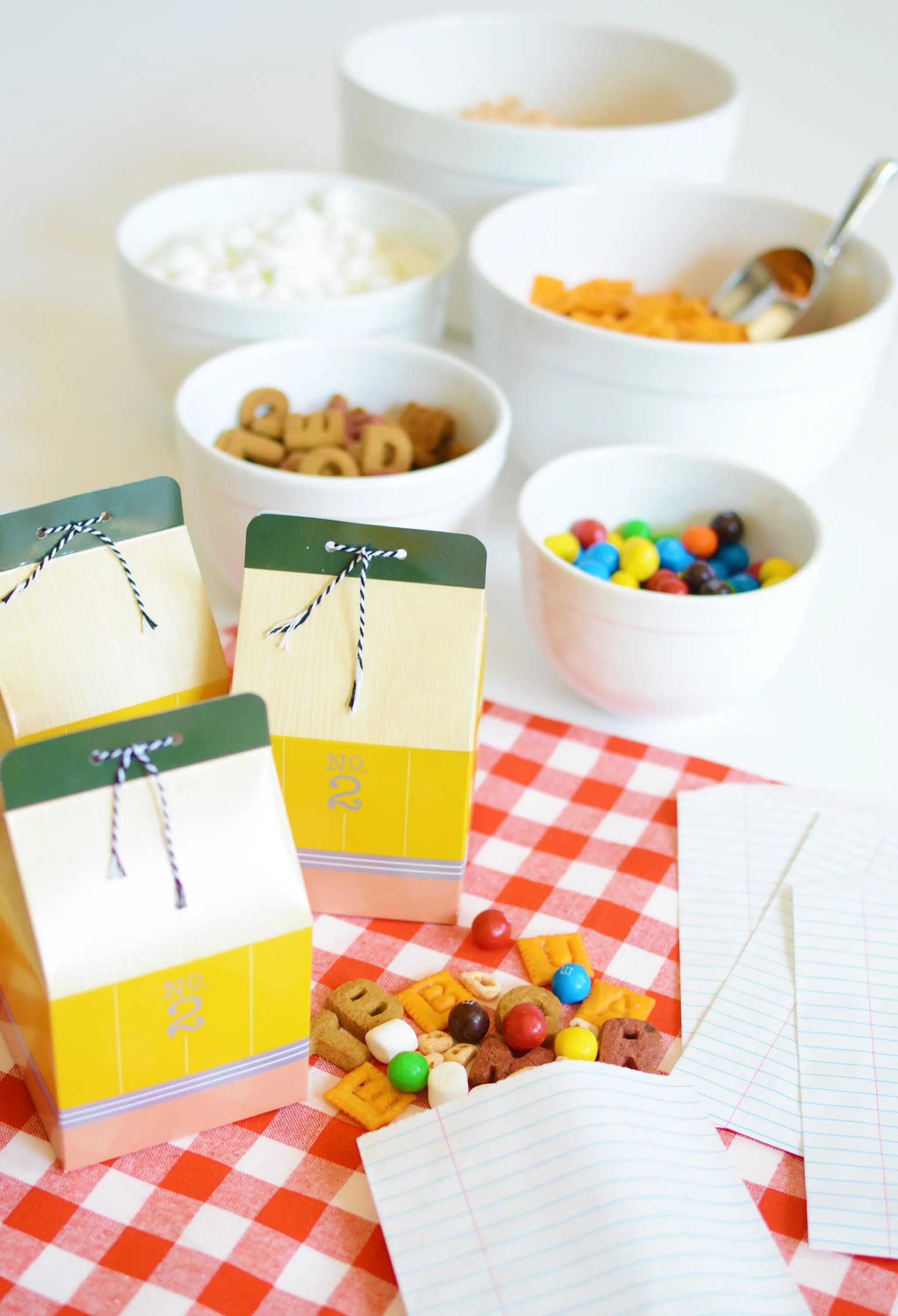 Back-to-School Snack Mix Favors