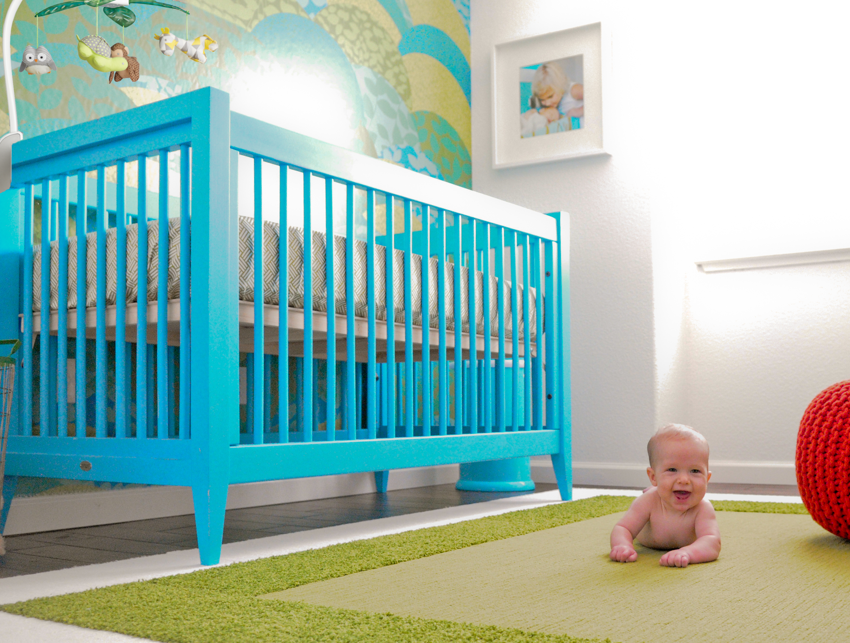 Modern Blue and Green Nursery - Project Nursery