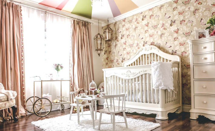 Butterfly Wallpaper Nursery - Project Nursery